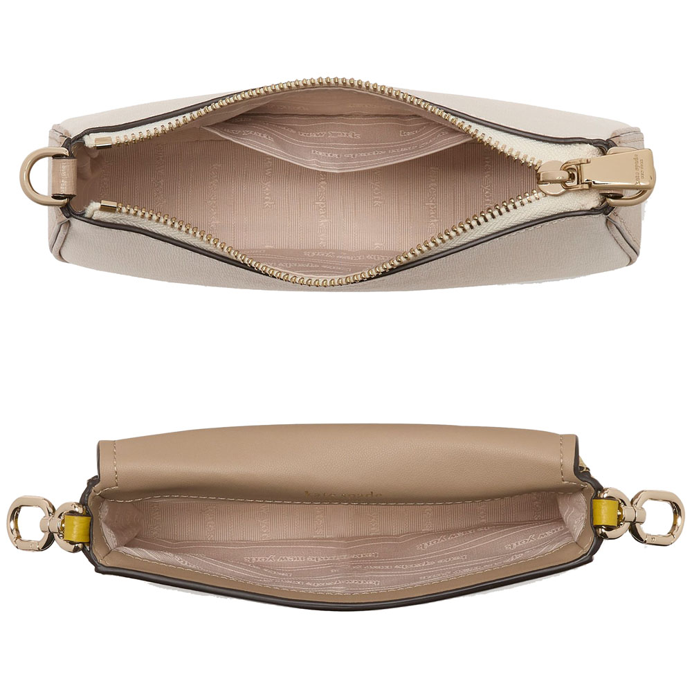 Kate Spade Double Up Colorblocked Crossbody Tigers Eye Multi Yellow # KJ938