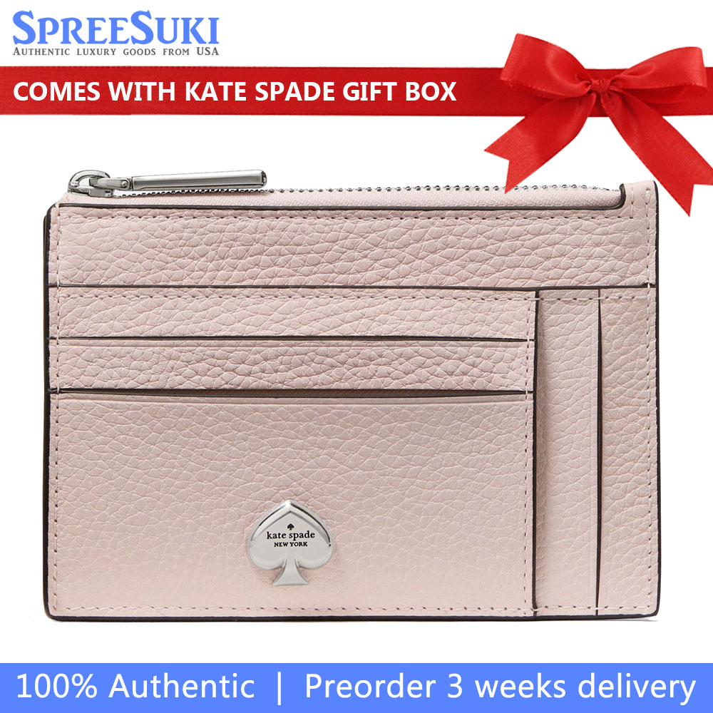 Kate Spade Kaya Large Slim Cardholder Powdered Sugar Beige # KL837