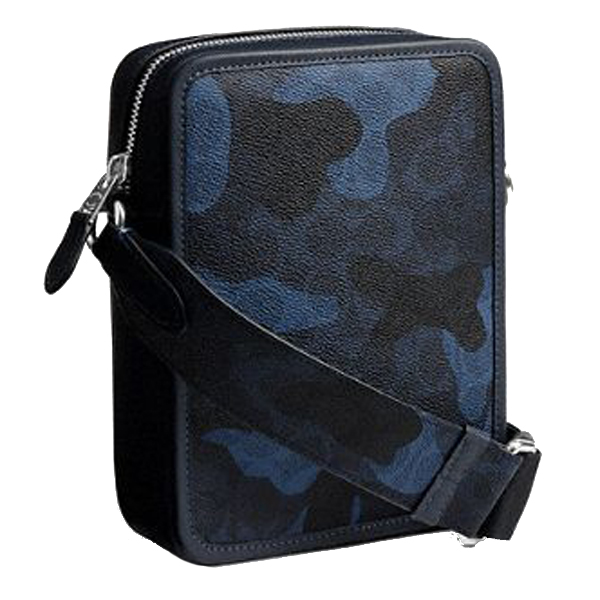 Coach Sullivan Crossbody Bag In Signature Camo Print Silver Blue Multi # CDR04