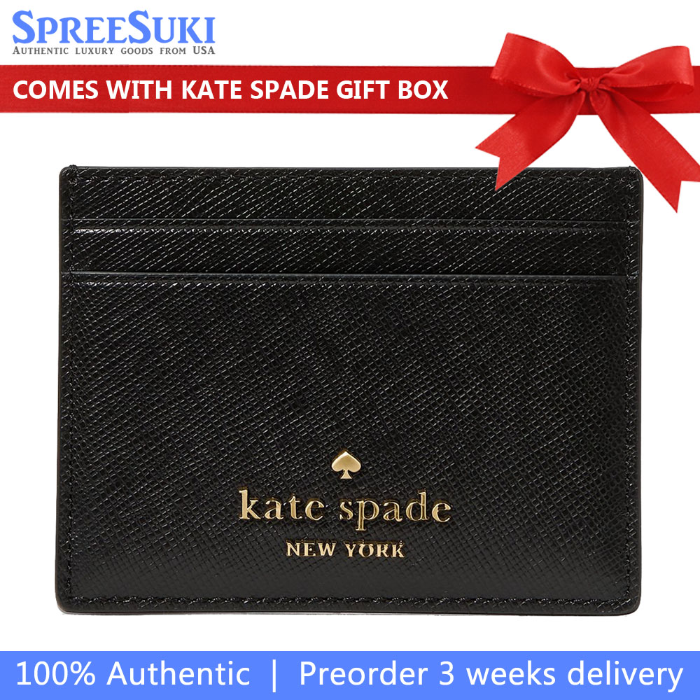Kate Spade Small Slim Card Holder Black # KN760
