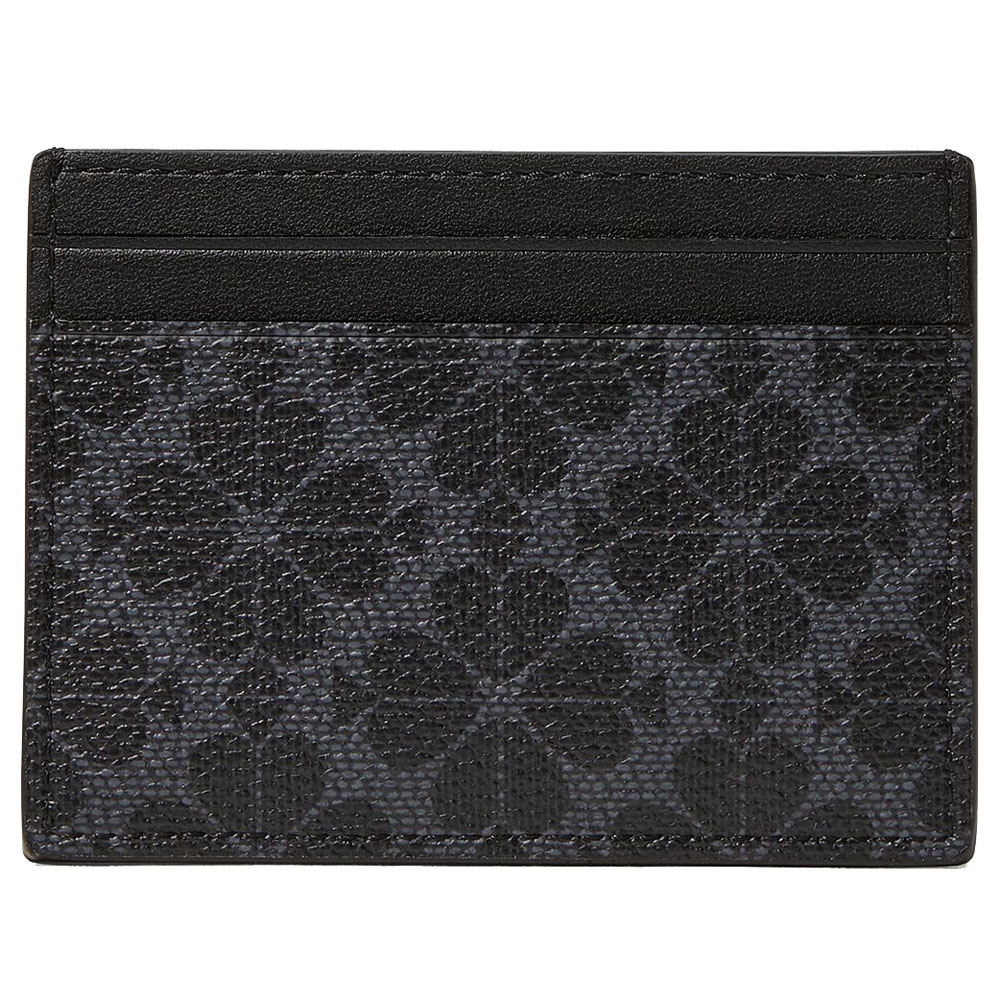 Kate Spade Spade Flower Small Slim Card Holder Black # KN761