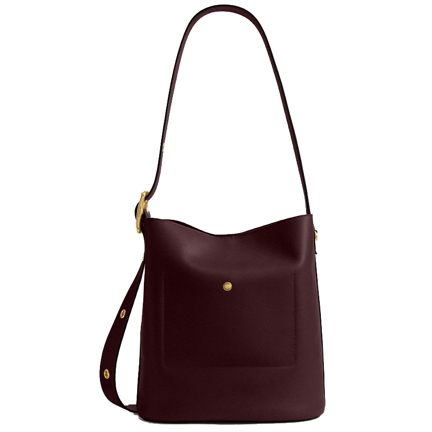 Coach Bleecker Bucket Bag Merlot Dark Red # CCC23