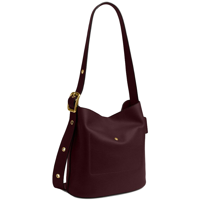 Coach Bleecker Bucket Bag Merlot Dark Red # CCC23