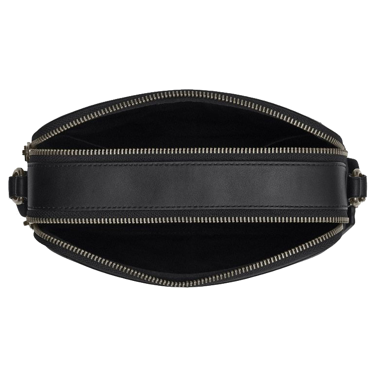 Coach Graham Crossbody Bag In Signature Canvas With Varsity Stripe Gunmetal Walnut Multi Dark Brown # CDC52