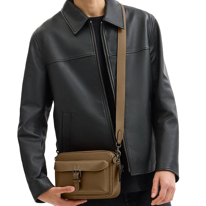 Coach Warner Crossbody Bag Gunmetal Green Army Green # CBI63