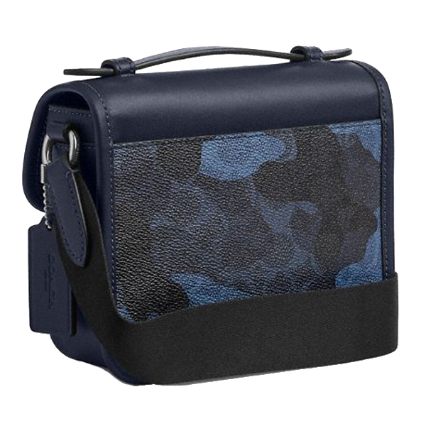 Coach Racer Crossbody Bag In Signature Camo Print Silver Blue Multi # CDC15