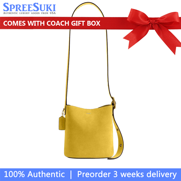Coach Bleecker Bucket Bag 21 Yellow # CCW84
