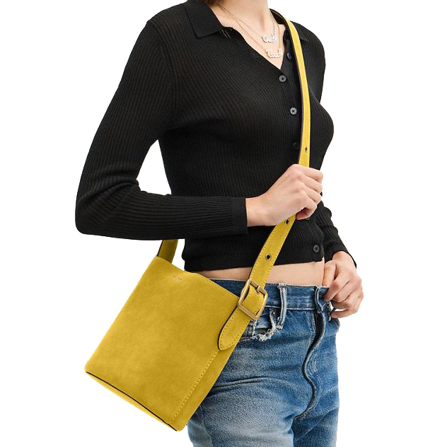 Coach Bleecker Bucket Bag 21 Yellow # CCW84