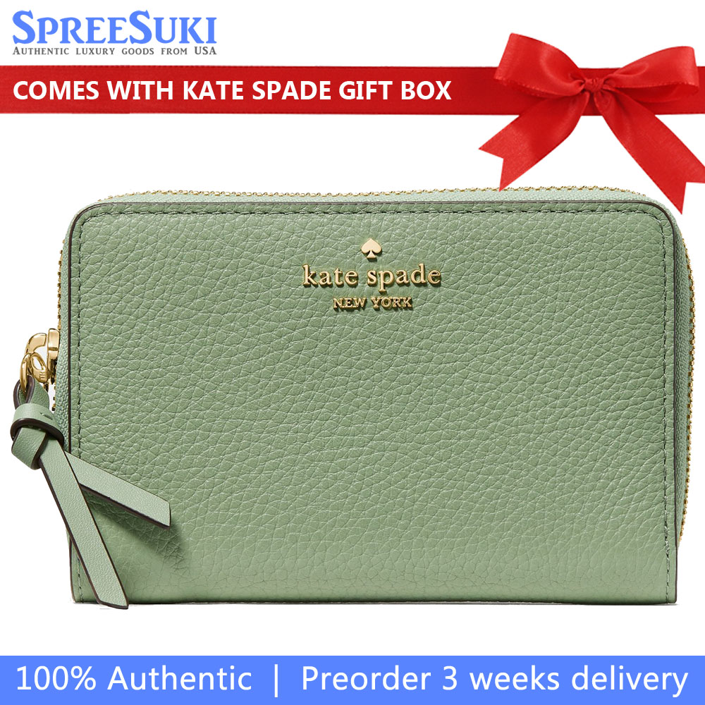 Kate Spade Knott Medium Wallet Balsam Green # KN730