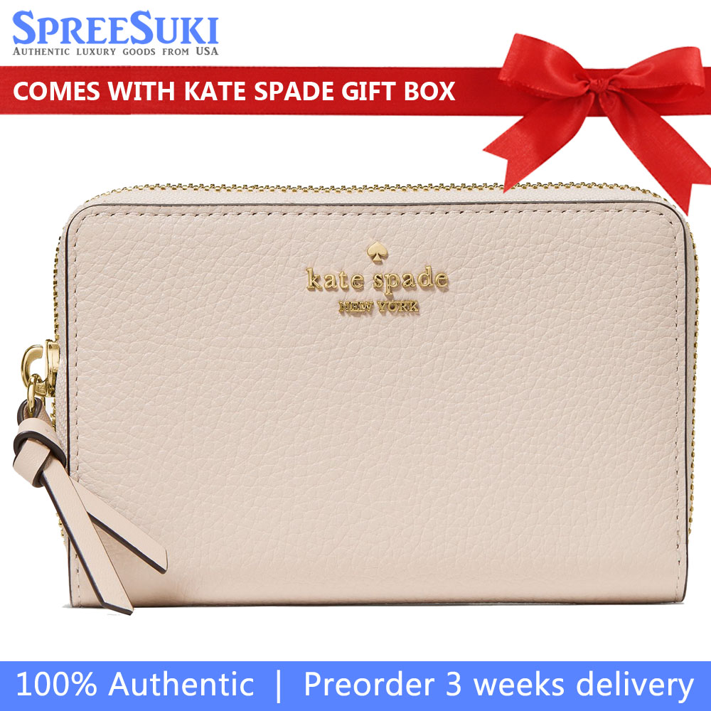 Kate Spade Knott Medium Wallet Milk Glass Beige # KN730