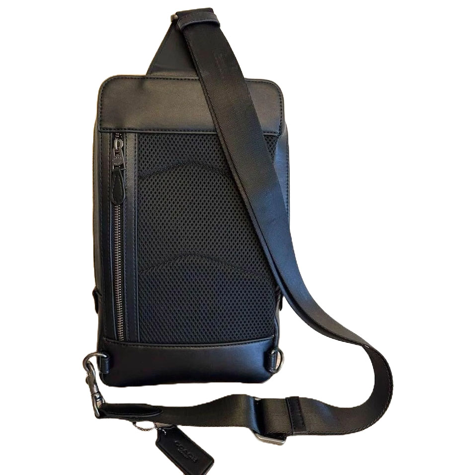 Coach Gotham Pack In Signature Canvas Charcoal Black # C5332