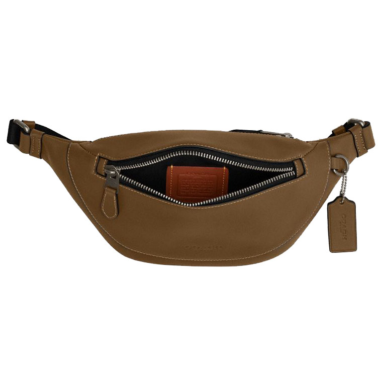 Coach Men Warren Mini Belt Bag Gunmetal Green Army Green # CBI29