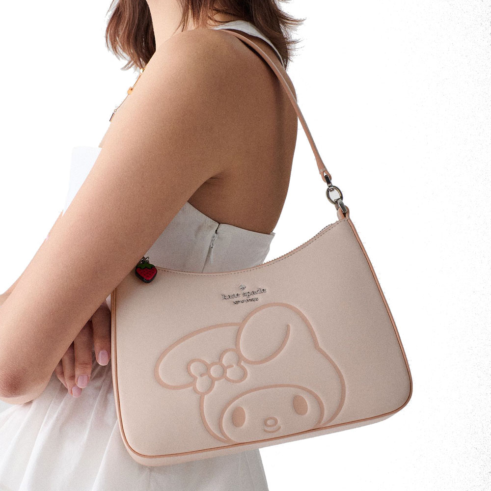 Kate Spade Hello Kitty And Friends X Kate Spade New York Shoulder Bag With My Melody Powdered Sugar Multi Beige # KO052