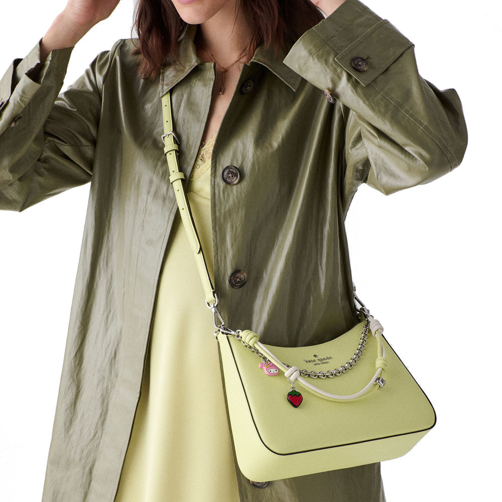 Kate Spade Hello Kitty And Friends X Kate Spade New York Shoulder Bag With My Melody Chain Tennis Ball Light yellow # KO136