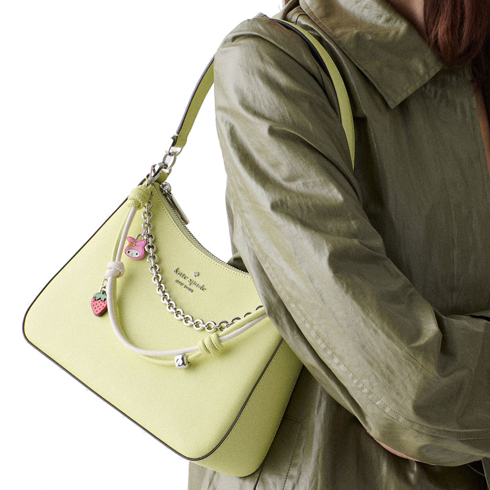 Kate Spade Hello Kitty And Friends X Kate Spade New York Shoulder Bag With My Melody Chain Tennis Ball Light yellow # KO136