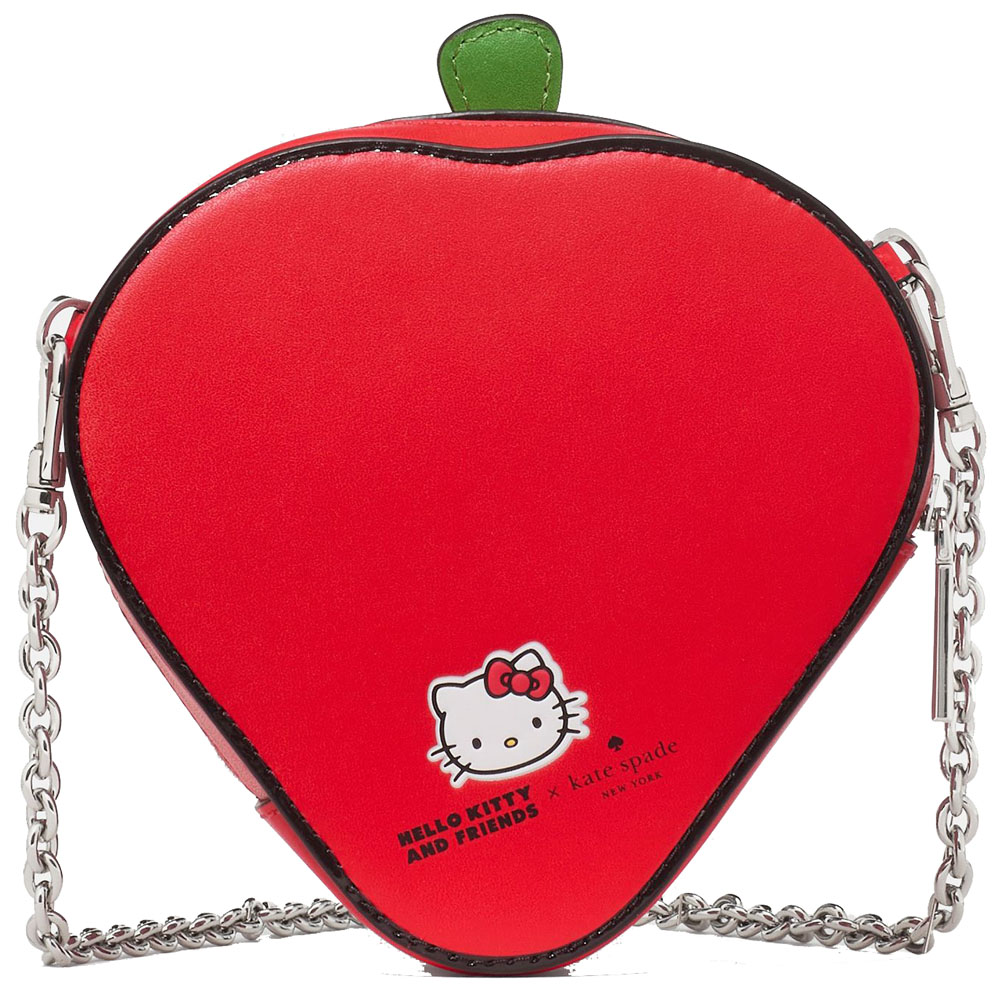 Kate Spade Hello Kitty X Ksny 3D Strawberry Mini Crossbody Bag Multi Red # KO050