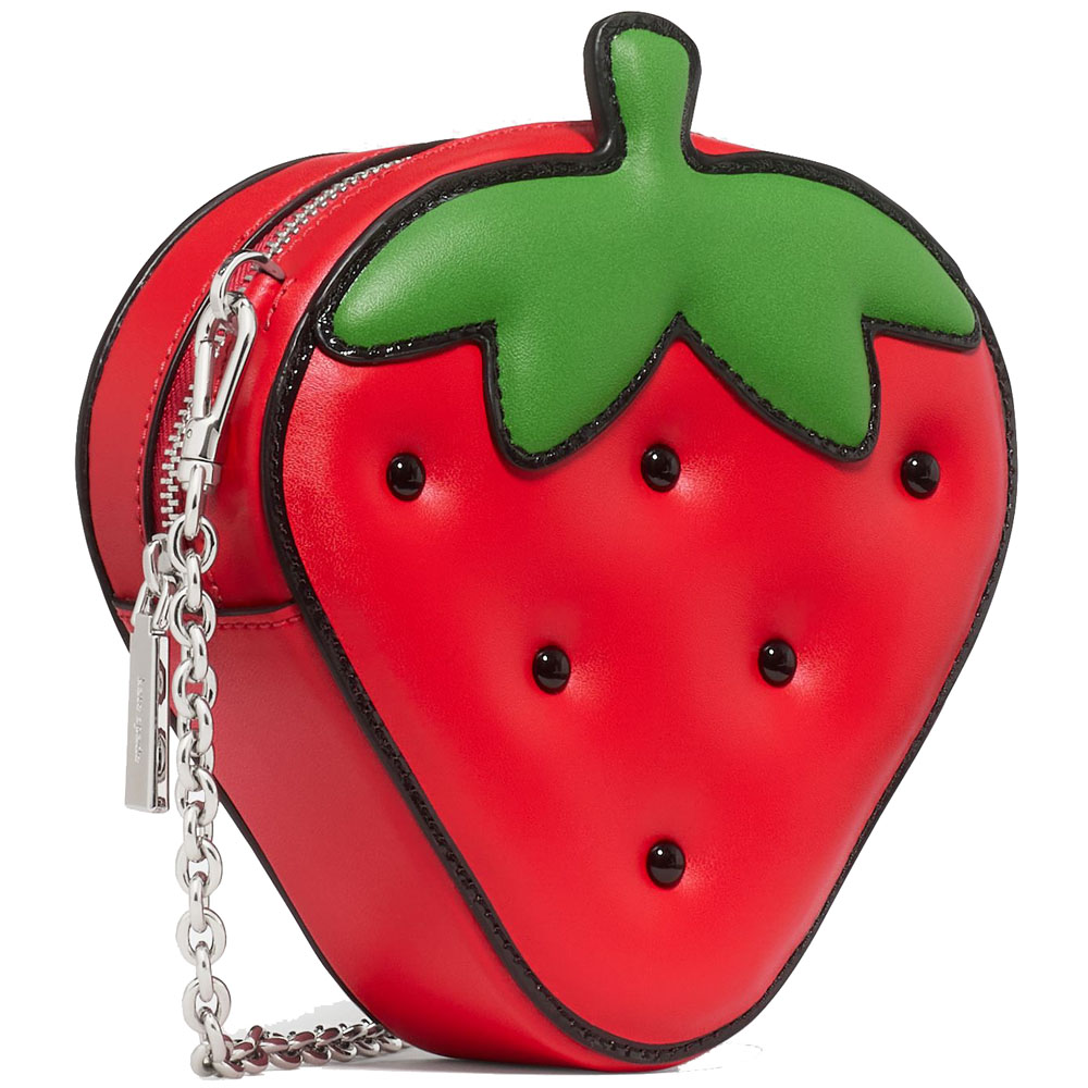 Kate Spade Hello Kitty X Ksny 3D Strawberry Mini Crossbody Bag Multi Red # KO050