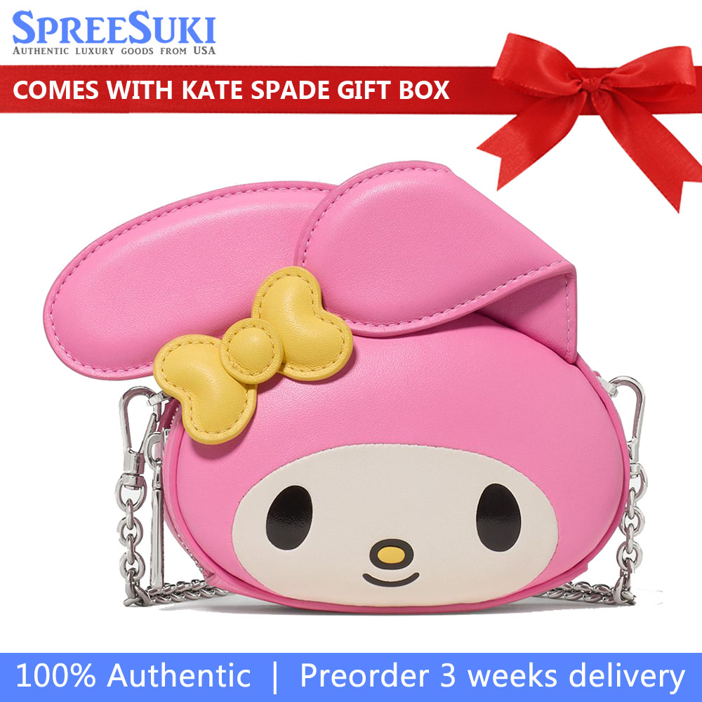 Kate Spade Hello Kitty X Ksny 3D My Melody Mini Crossbody Bag Pink Multi # KN814