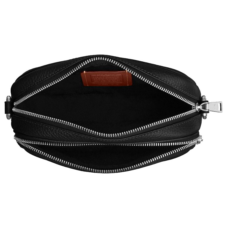 Coach Men Finlay Crossbody Bag Silver Black # CDB24