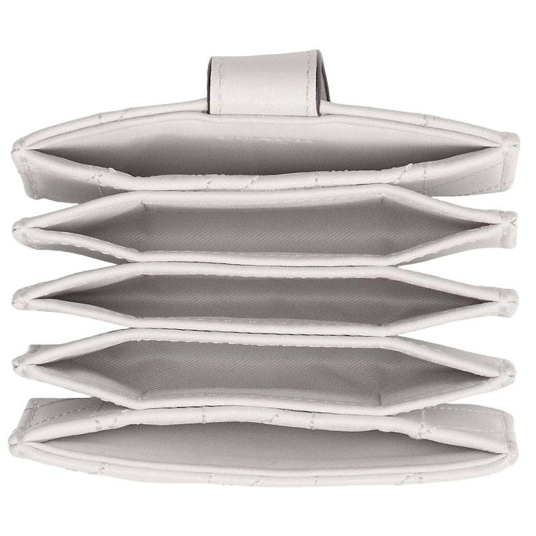 Coach Essential Multi Card Holder With Pillow Quilting Chalk White # CAO12