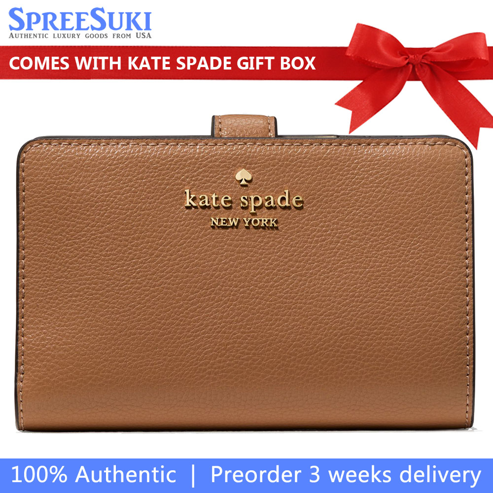 Kate Spade Medium Bifold Wallet Tuscan Brown # KN751