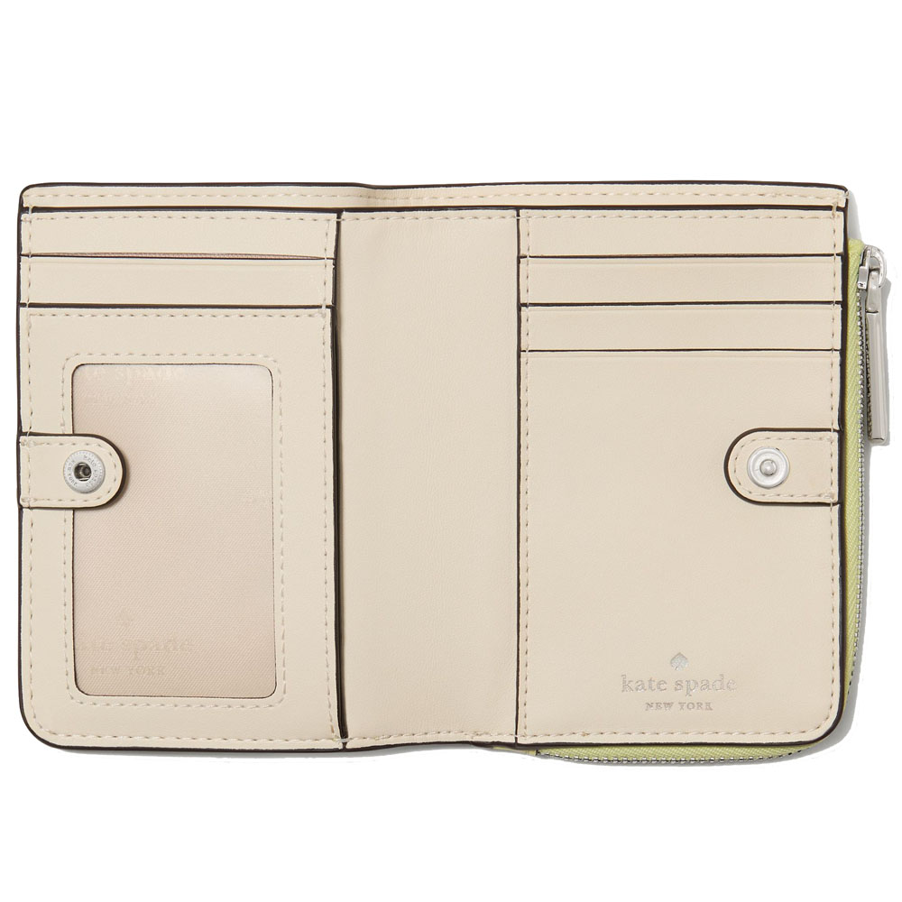 Kate Spade Small L-Zip Wallet Tennis Ball Light yellow # KN767