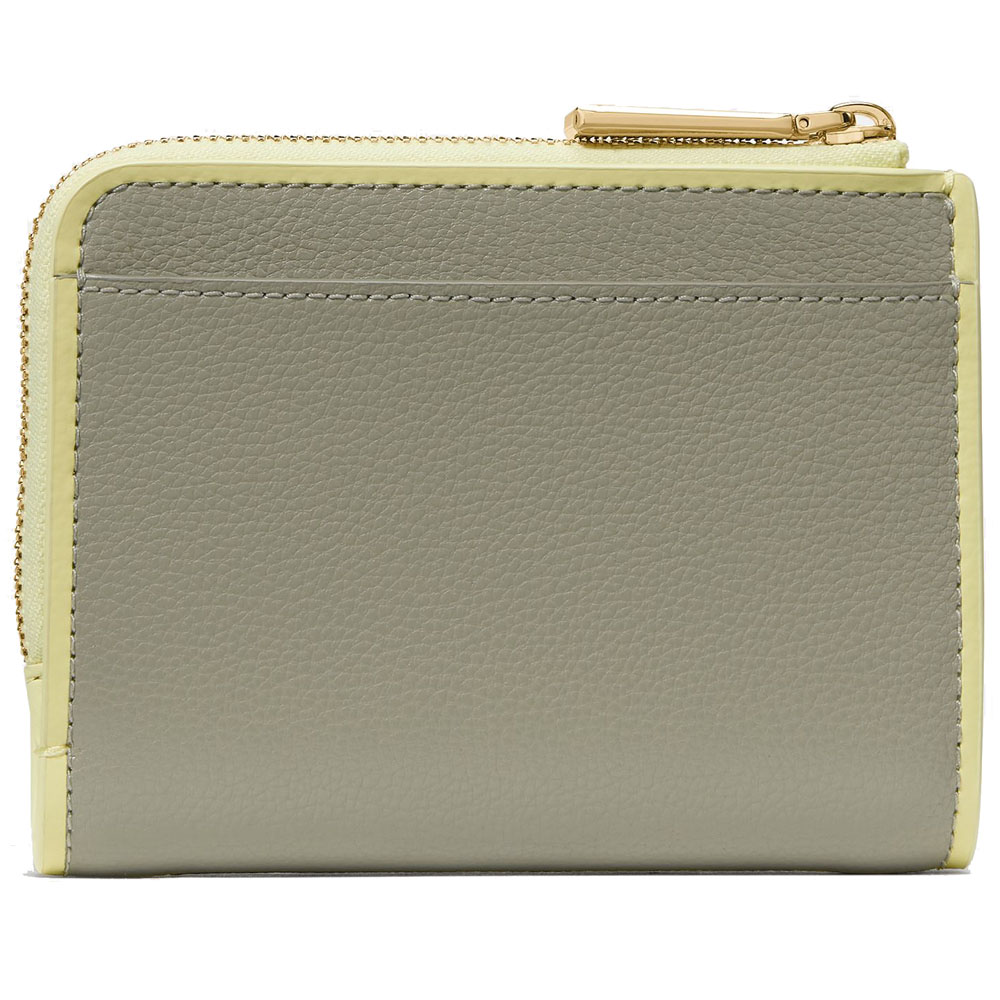 Kate Spade Small L-Zip Wallet Dusky Pine Multi Light green # KN763