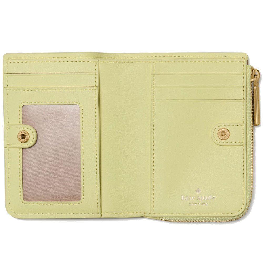 Kate Spade Small L-Zip Wallet Dusky Pine Multi Light green # KN763
