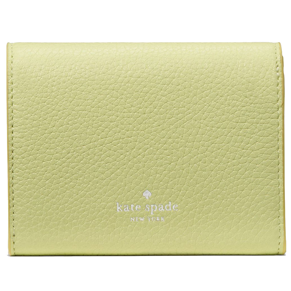 Kate Spade Small Wallet Kayla Small L-Zip Wallet Tennis Ball Light yellow # KK056
