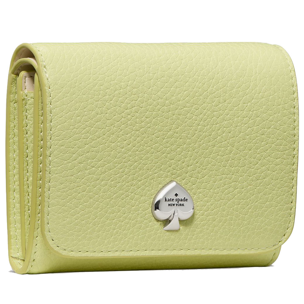 Kate Spade Small Wallet Kayla Small L-Zip Wallet Tennis Ball Light yellow # KK056