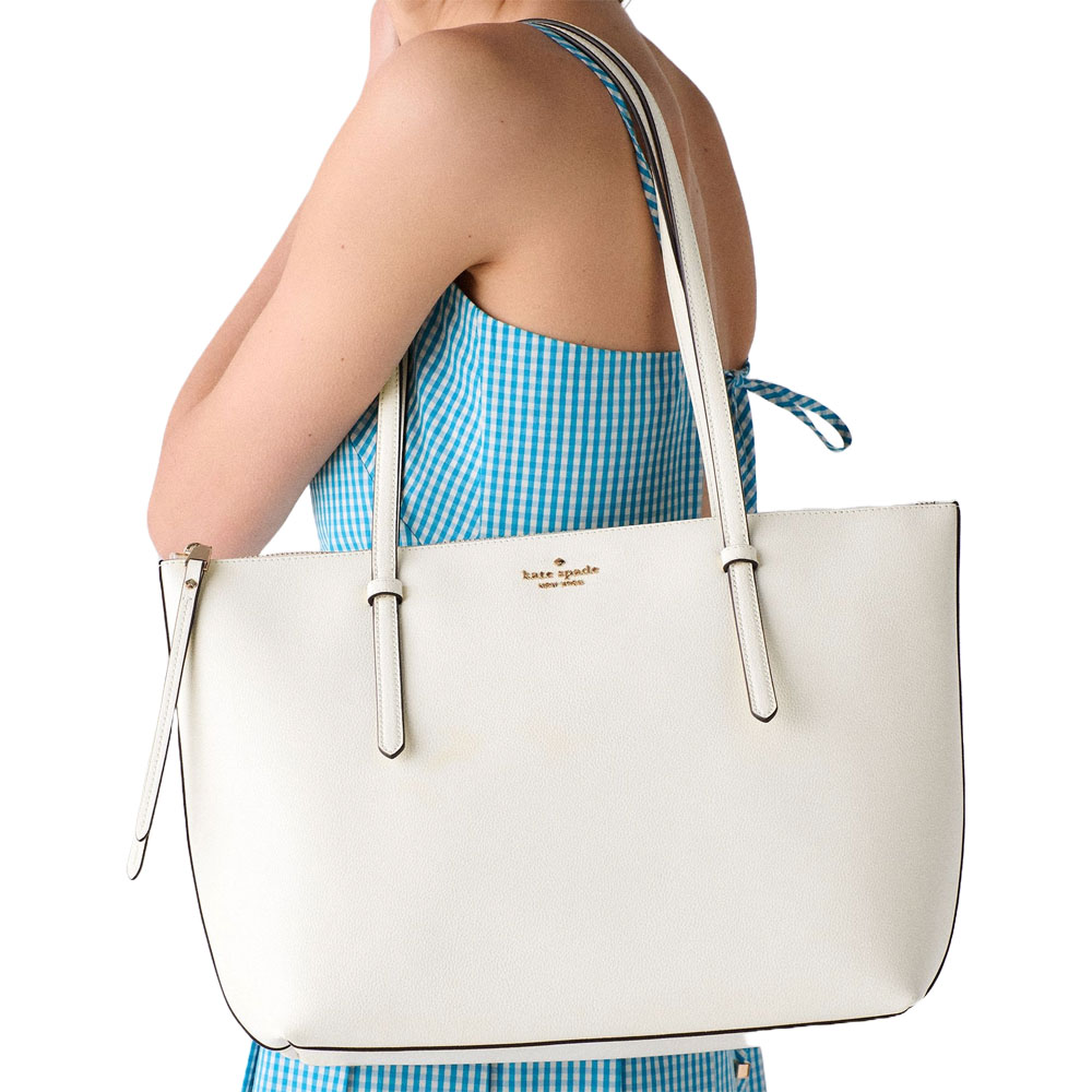 Kate Spade All Day Tote Meringue Off White # KO140