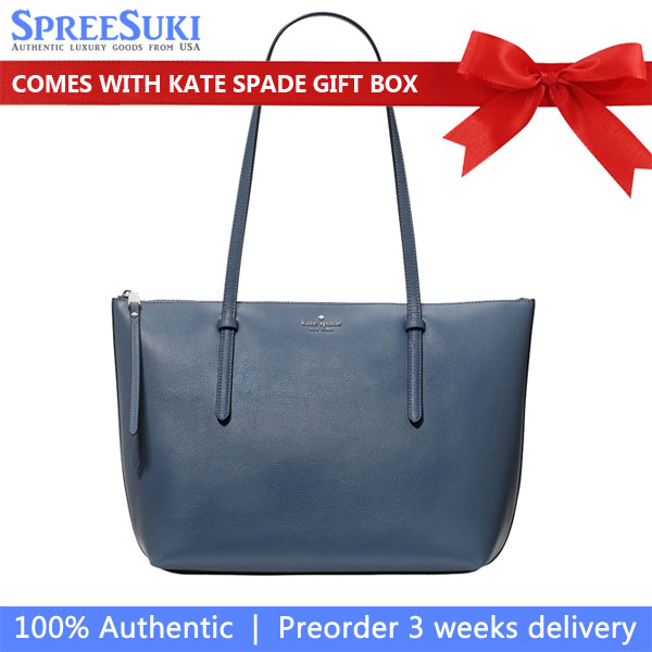 Kate Spade All Day Tote Twilight Blue Dusty Blue # KO140