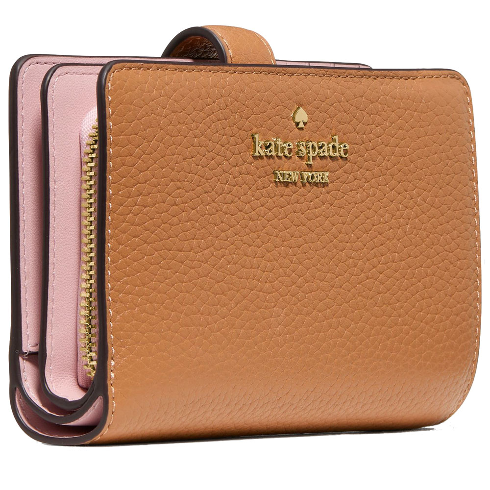 Kate Spade Medium Bifold Wallet Bungalow Brown # KN750
