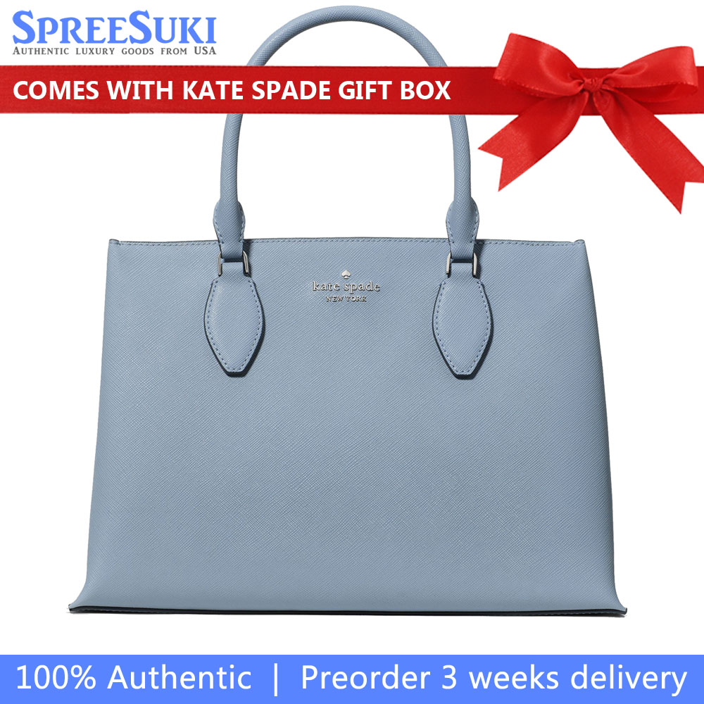 Kate Spade Rae Medium Satchel Muted Blue # KK310
