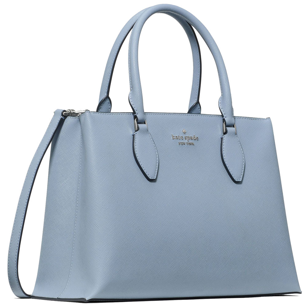 Kate Spade Rae Medium Satchel Muted Blue # KK310