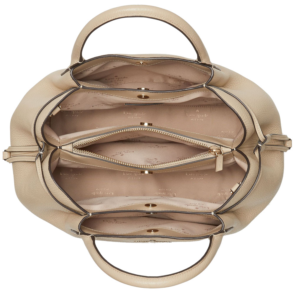 Kate Spade Crossbody Bag Sling Dumpling Large Satchel Bag Light Sand Beige # K8134