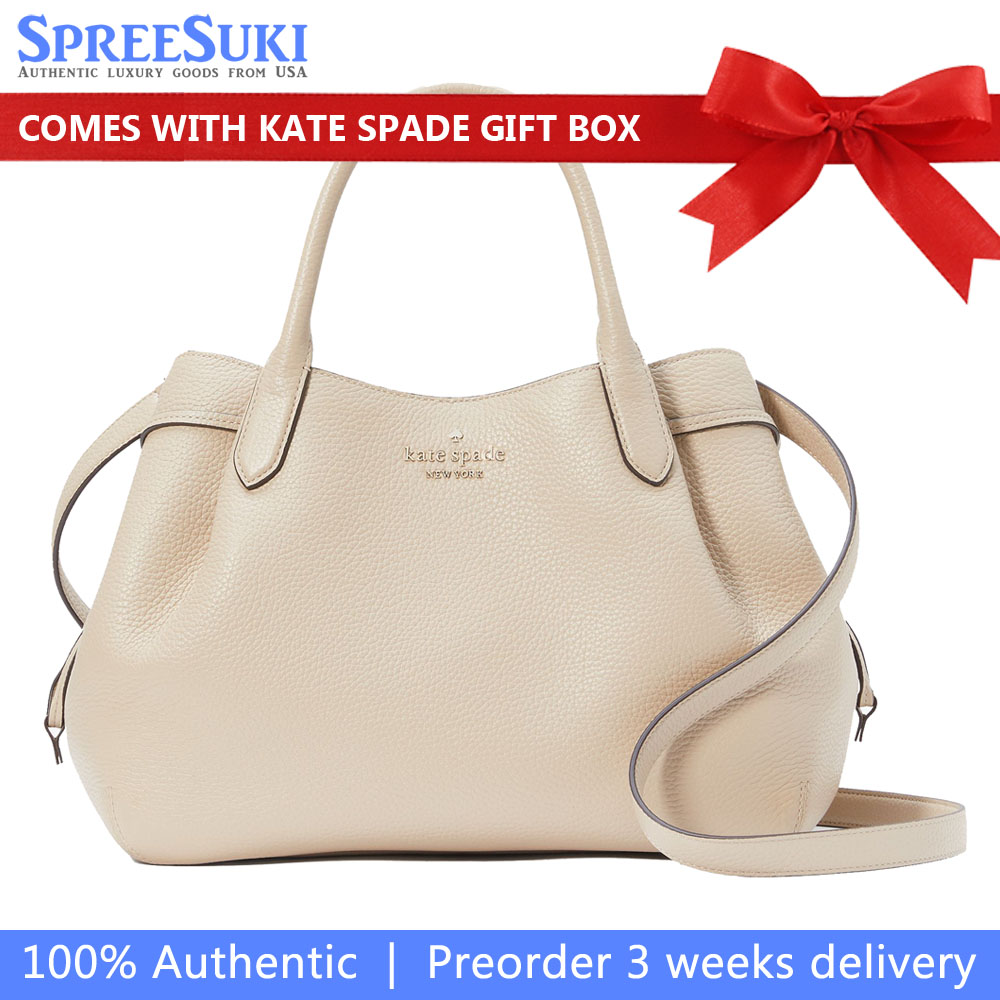 Kate Spade Crossbody Bag Sling Dumpling Large Satchel Bag Light Sand Beige # K8134