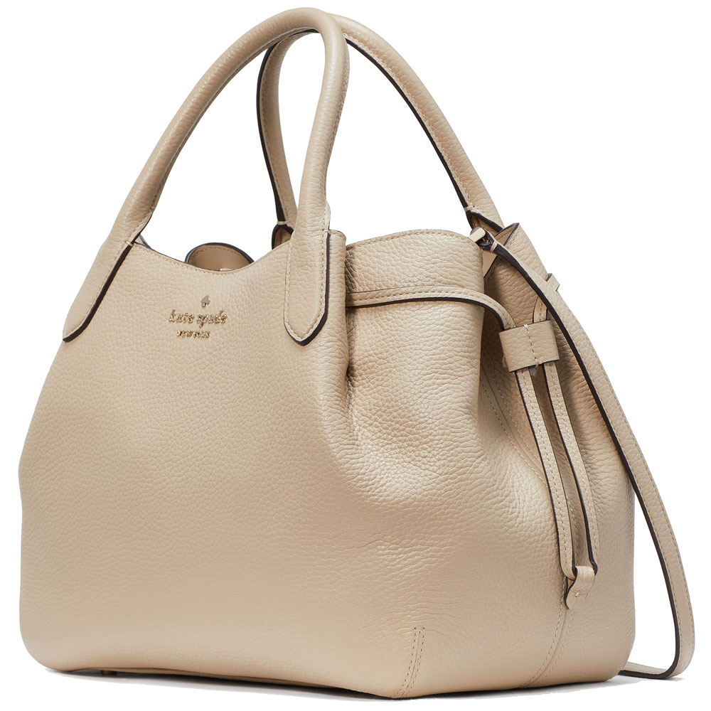 Kate Spade Crossbody Bag Sling Dumpling Large Satchel Bag Light Sand Beige # K8134
