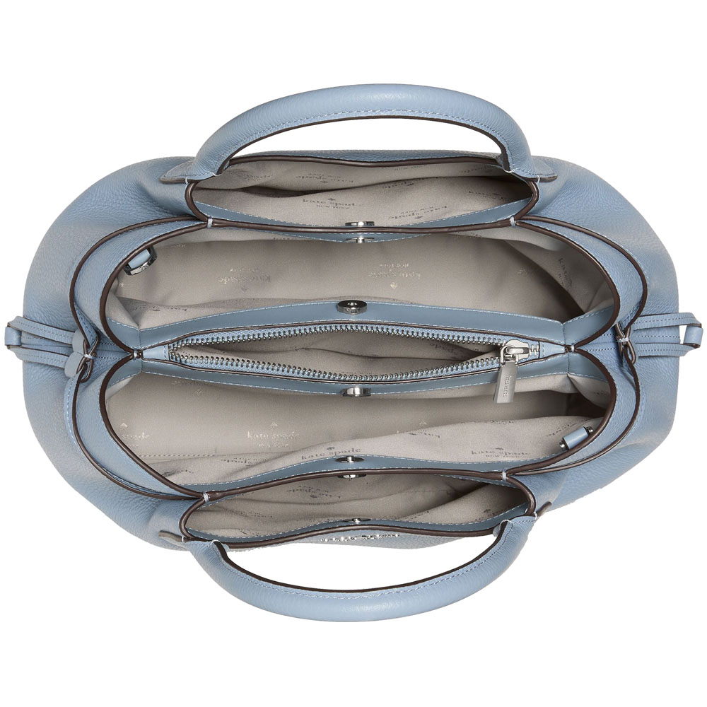 Kate Spade Crossbody Bag Sling Dumpling Large Satchel Bag Muted Blue # K8134