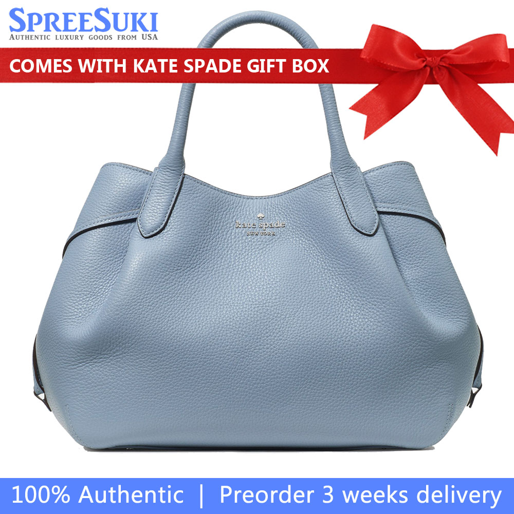 Kate Spade Crossbody Bag Sling Dumpling Large Satchel Bag Muted Blue # K8134