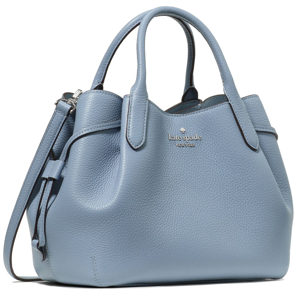 Kate Spade Sling Bag Crossbody Pebble Leather Dumpling Small Satchel Muted Blue # K8135