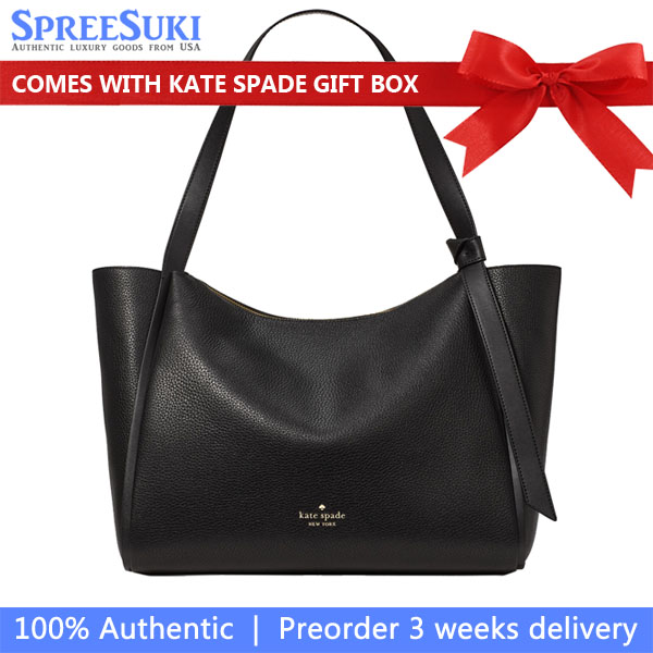Kate Spade Knott Tote Bag Black # KN658