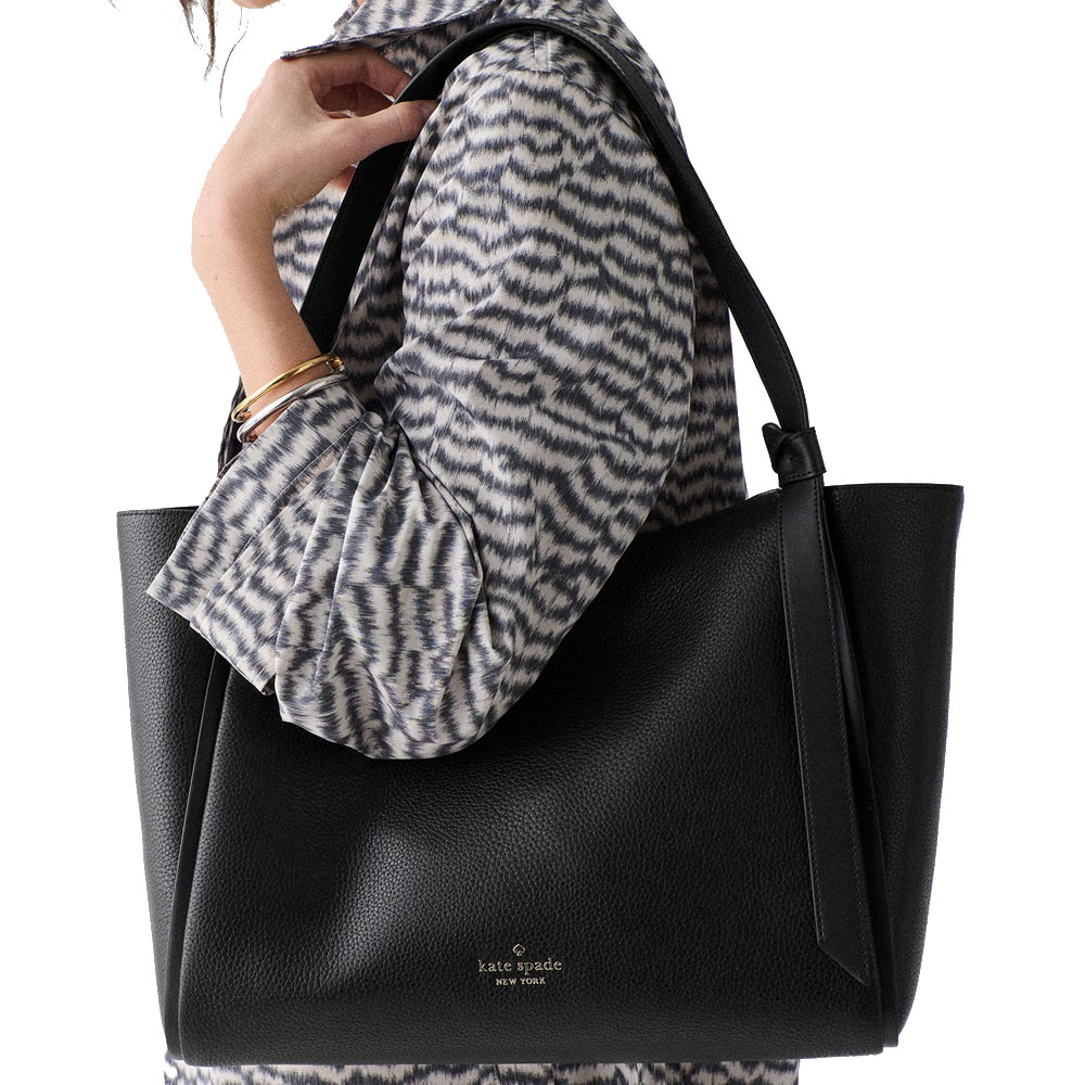 Kate Spade Knott Tote Bag Black # KN658