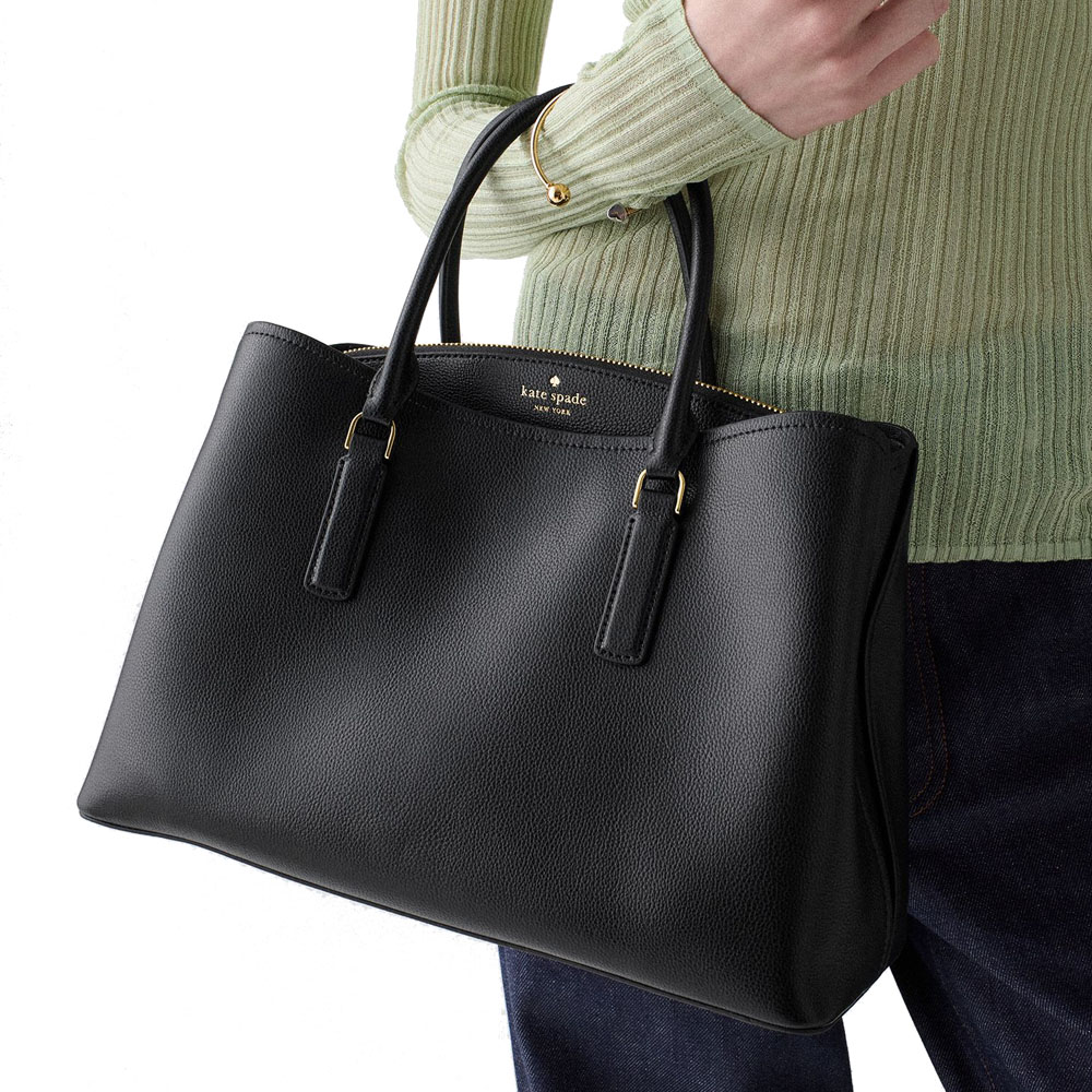 Kate Spade Thompson Street Satchel Bag Black # KO148