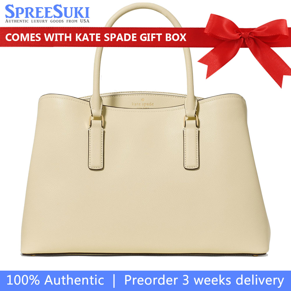 Kate Spade Thompson Street Satchel Bag Lemon Fondant Light yellow # KO148