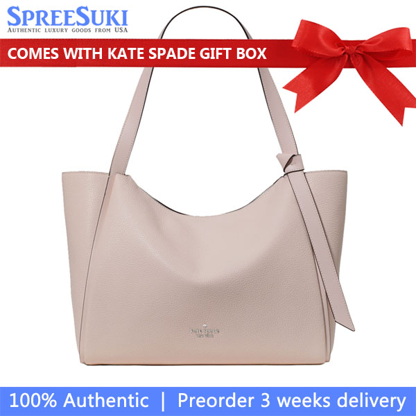 Kate Spade Knott Tote Bag Powdered Sugar Champagne Pink # KN658