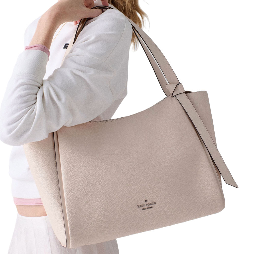 Kate Spade Knott Tote Bag Powdered Sugar Champagne Pink # KN658