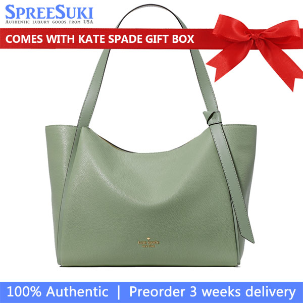Kate Spade Knott Tote Bag Balsam Green Light green # KN658