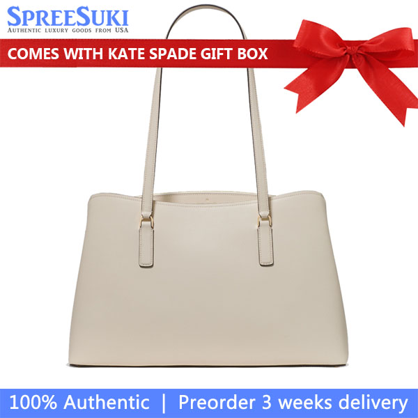 Kate Spade Thompson Street Commuter Tote Bag Cashew Milk Cream # KO147