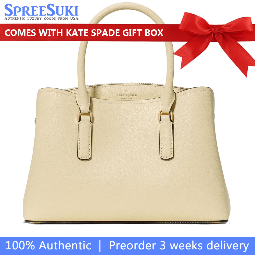 Kate Spade Thompson Street Small Satchel Bag Lemon Fondant Light yellow # KO149